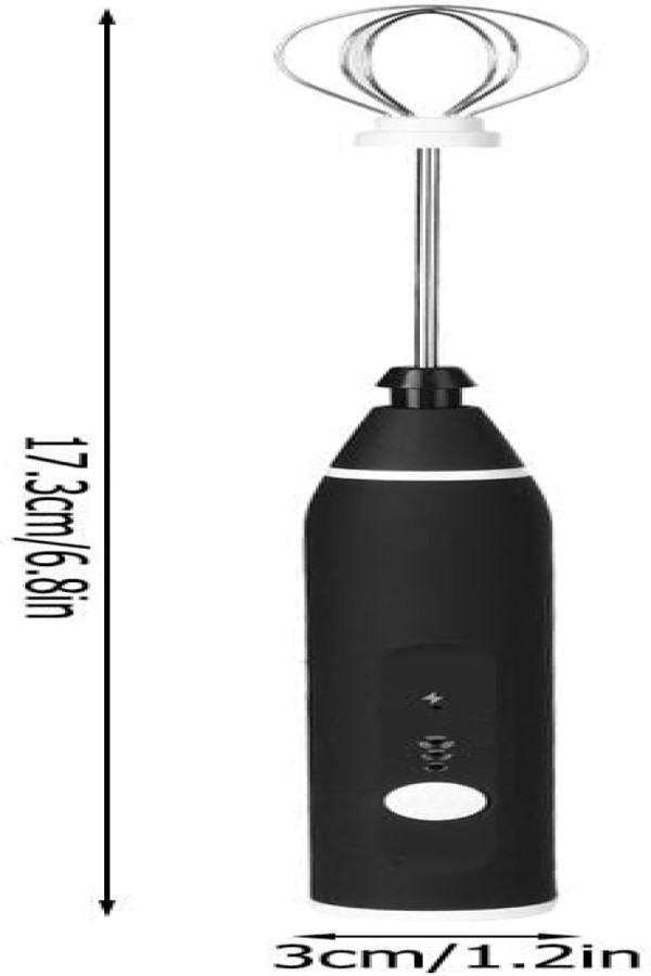 Encontraproduto.com.br - Batedeira de ovos, batedeira elétrica automática para ovos, espumador de leite, misturador ajustável PRETO