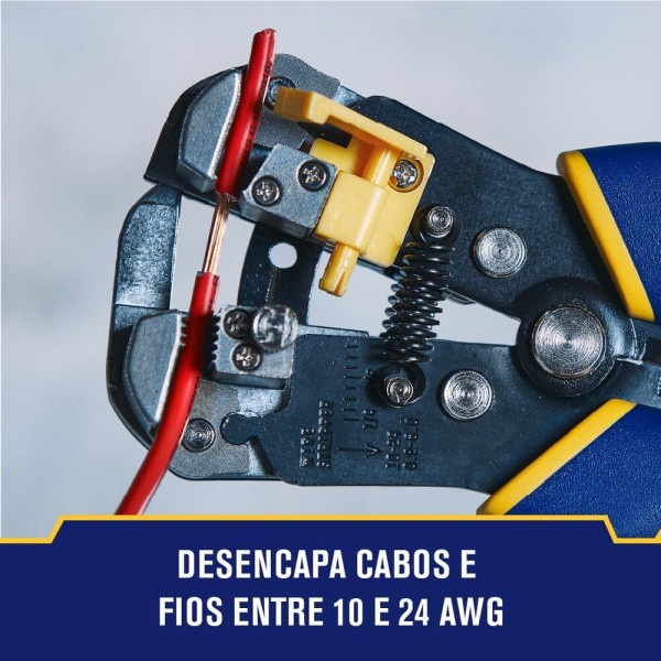 Encontraproduto.com.br - Kit Alicate Descascador Irwin + Trena Manual Com Trava Std