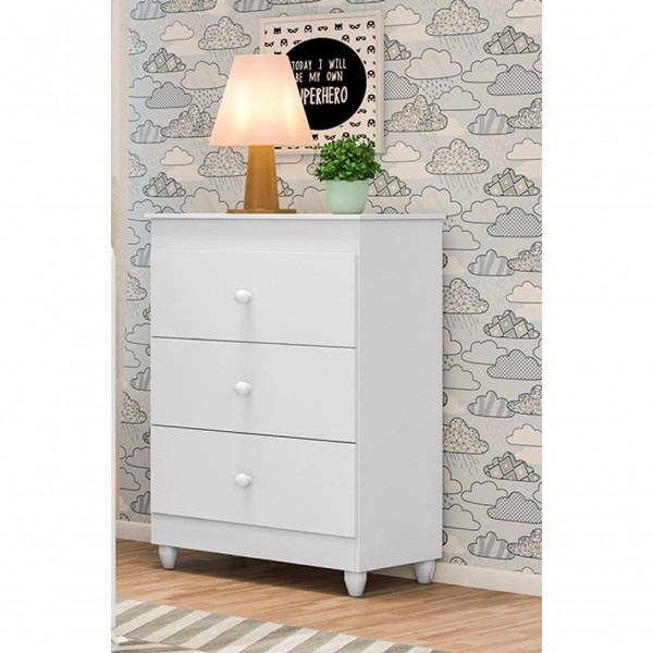 Encontraproduto.com.br - Gaveteiro Infantil Quarto Bebê Conjulgado Sophia 100% Mdf