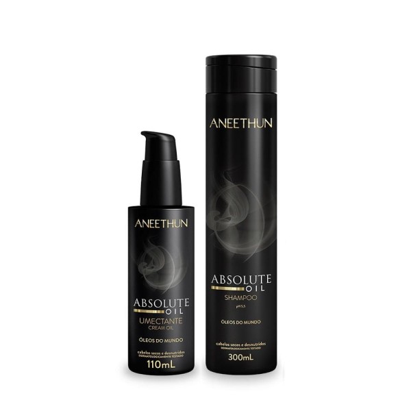 Encontraproduto.com.br - Kit Aneethun Absolute Oil - Shampoo 300ml + Umectante 110ml