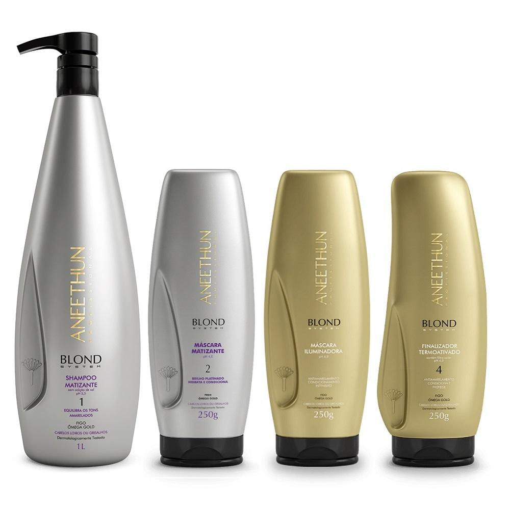 Encontraproduto.com.br - Aneethun Blond System: Transformação Completa para Cabelos Loiros e Grisalhos