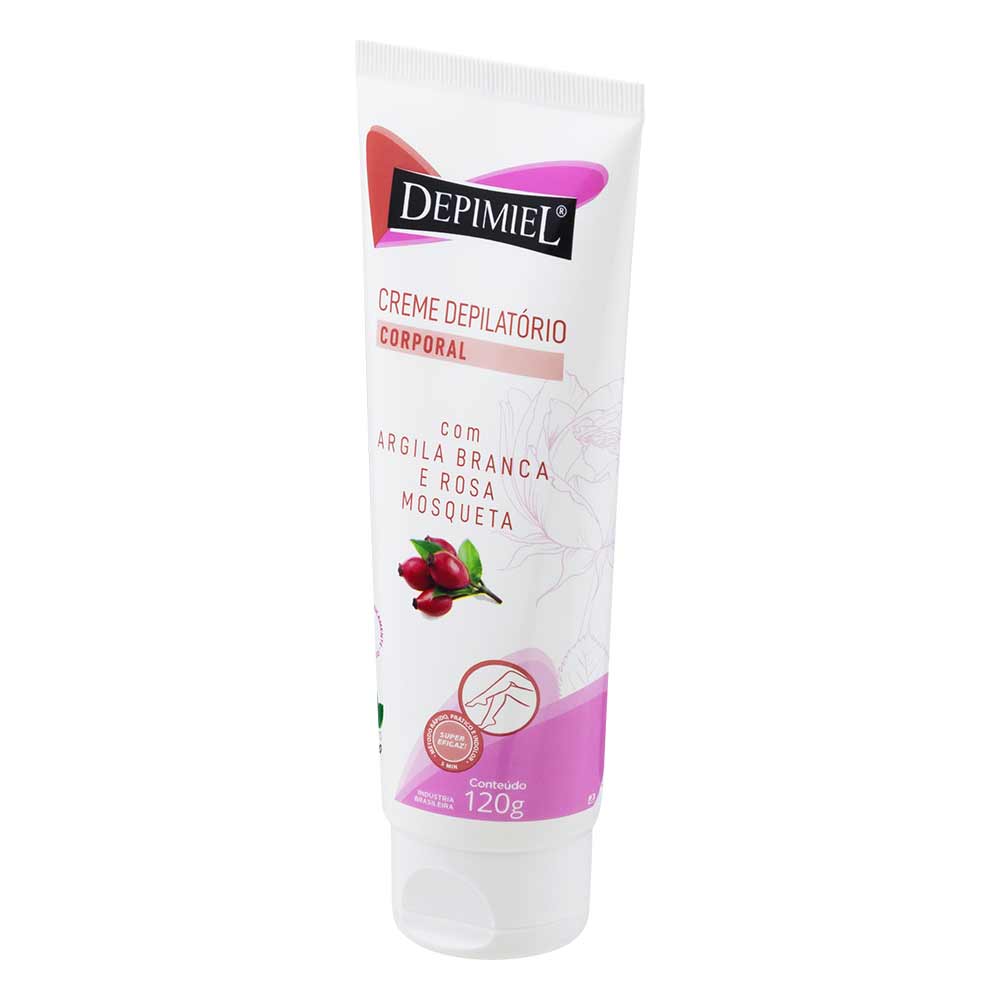 Encontraproduto.com.br - Creme Depilatório Corporal Depimiel Com Argila Branca E Rosa Mosqueta 120g