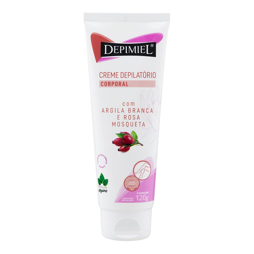 Encontraproduto.com.br - Creme Depilatório Corporal Depimiel Com Argila Branca E Rosa Mosqueta 120g