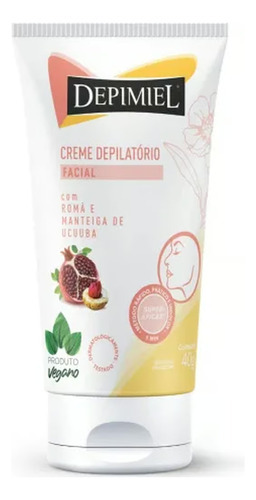 Creme Depilatório Facial Depimiel com Romã e Manteiga de Ucuuba 40g