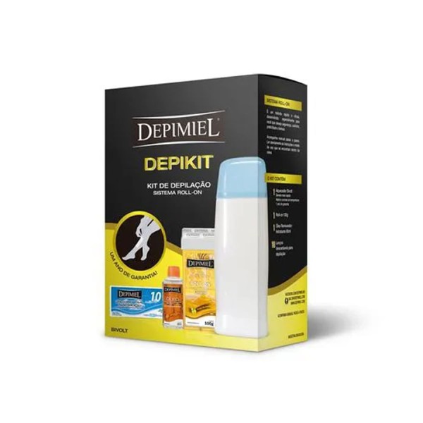Encontraproduto.com.br - Kit Para Depilação Roll-on Depikit Depimiel