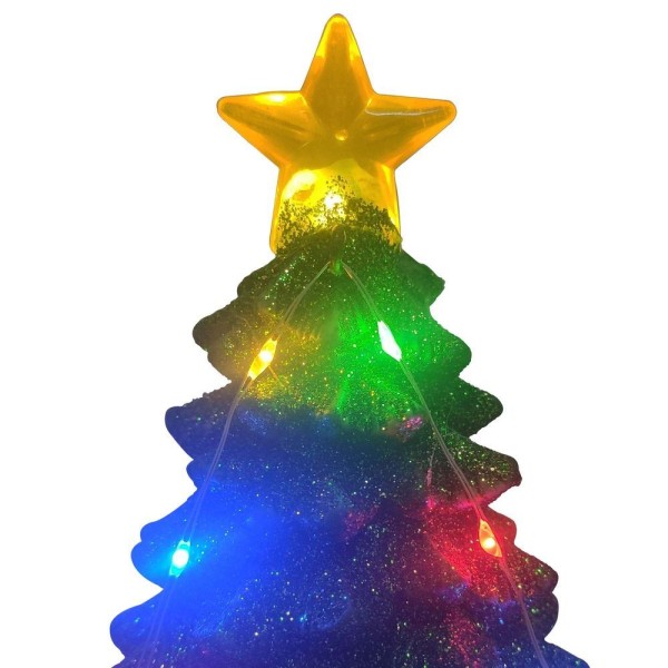 Encontraproduto.com.br - Vila Natalina Arvore De Natal Toca Musicas Com Luz Movimento Iluminação Enfeite Decoração Luxo
