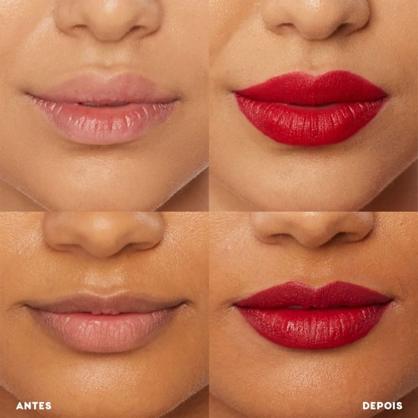 Encontraproduto.com.br - Kit Océane Edition Batom Red Kiss Lápis Labial Warm Red