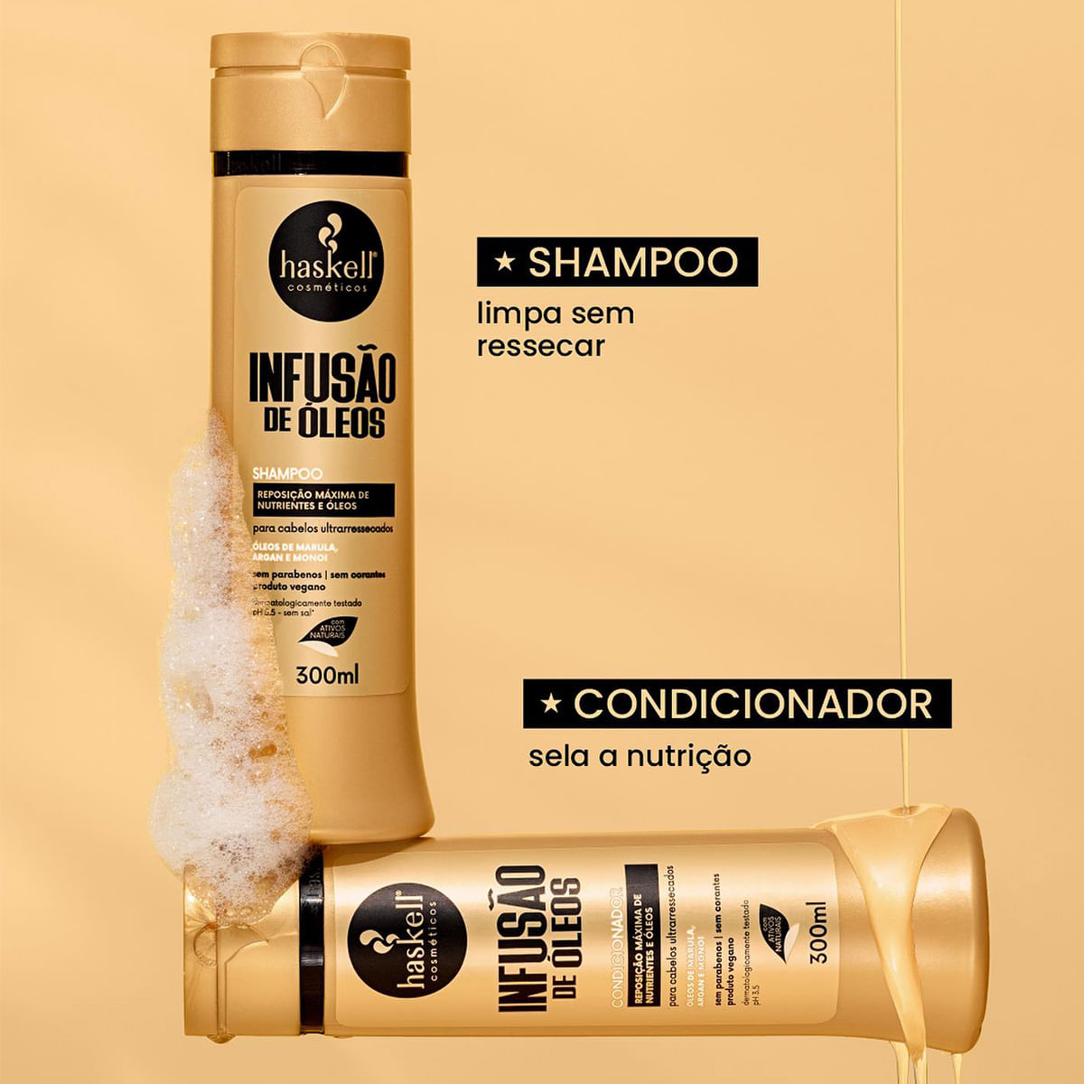 Encontraproduto.com.br - Kit Haskell Infusão de Óleos Shampoo e Máscara (2 produtos)