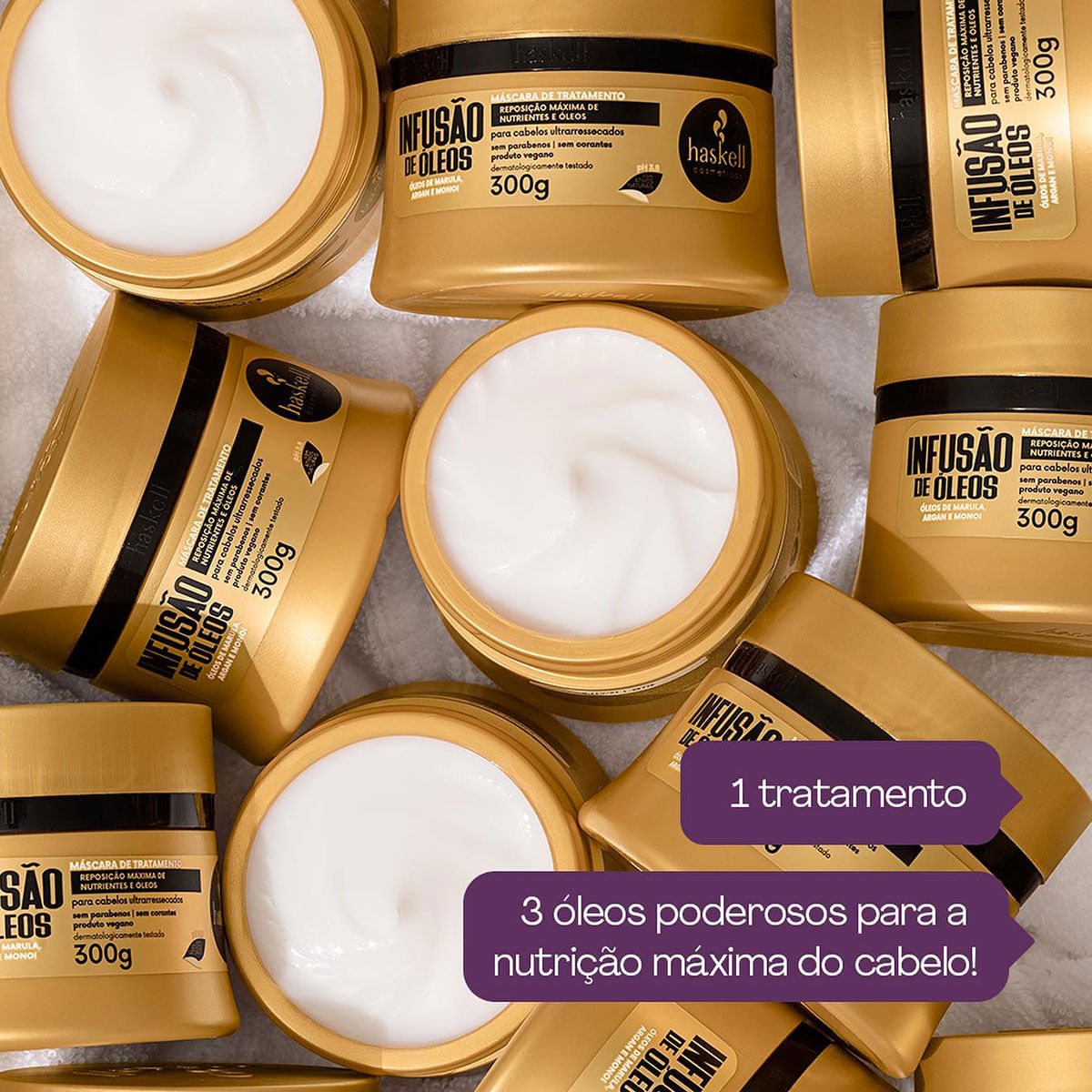 Encontraproduto.com.br - Kit Haskell Infusão de Óleos Shampoo e Máscara (2 produtos)