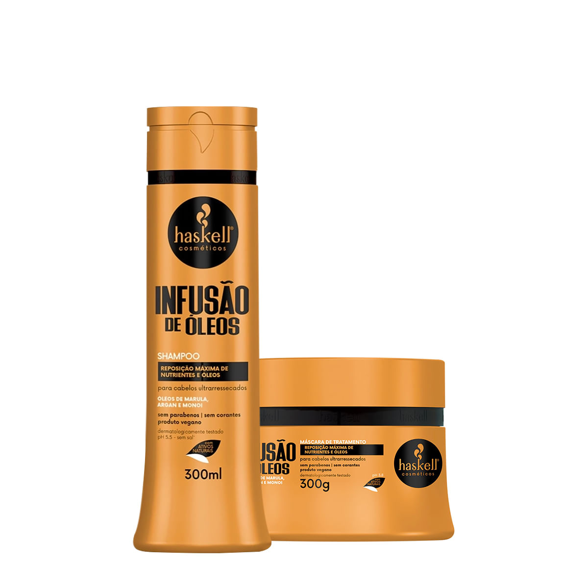 Encontraproduto.com.br - Kit Haskell Infusão de Óleos Shampoo e Máscara (2 produtos)