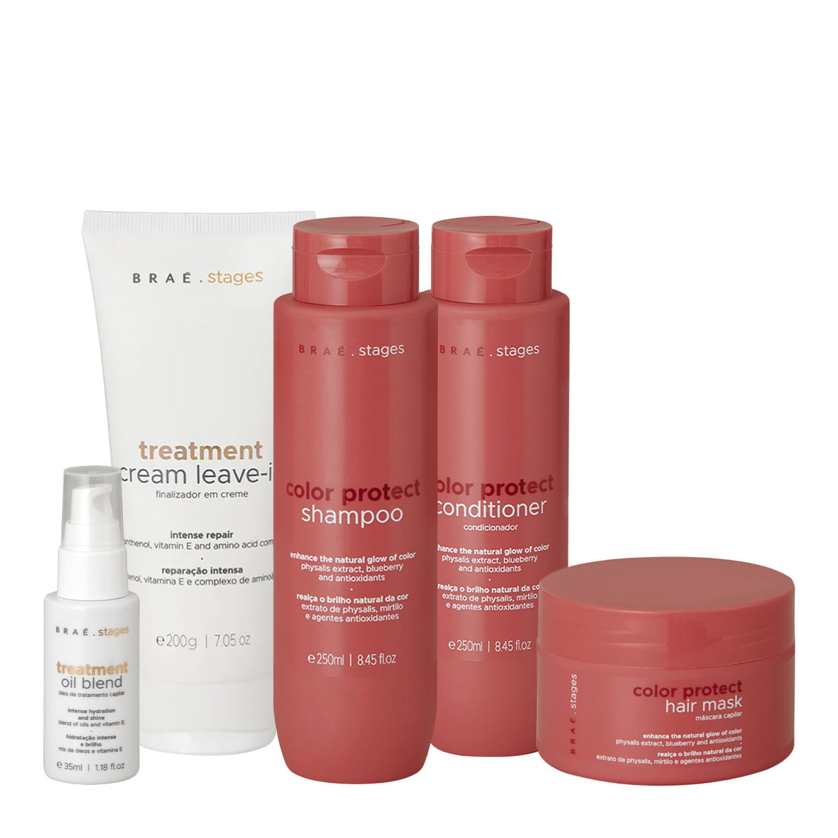 Kit Braé Stages Color Protect Hair Care Total