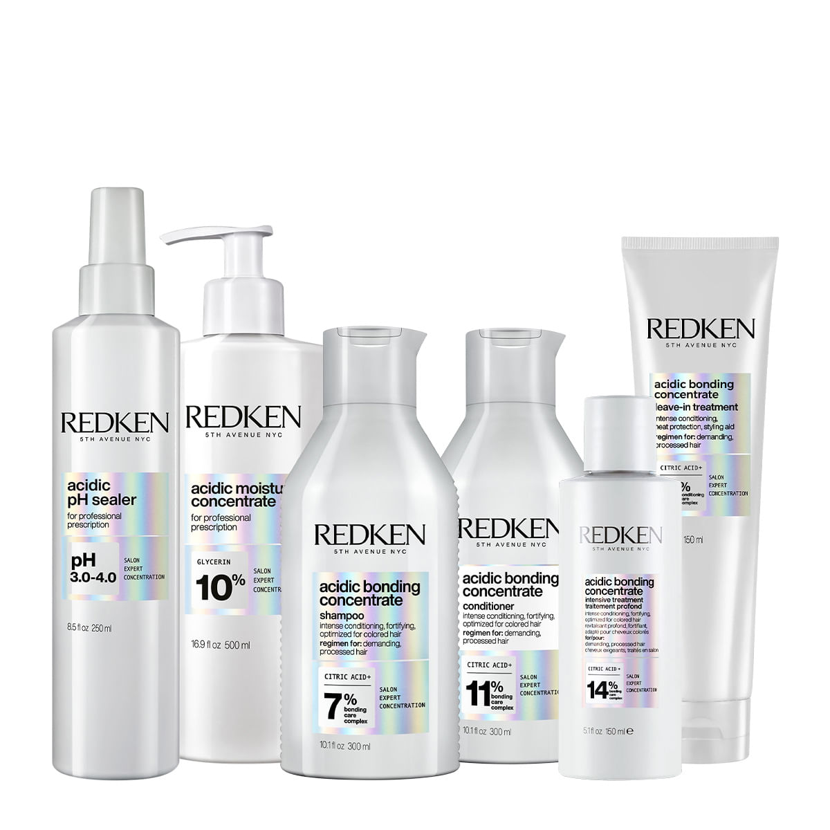 Kit Redken Acidic Bonding Concentrate Hair Care Total (6 produtos)