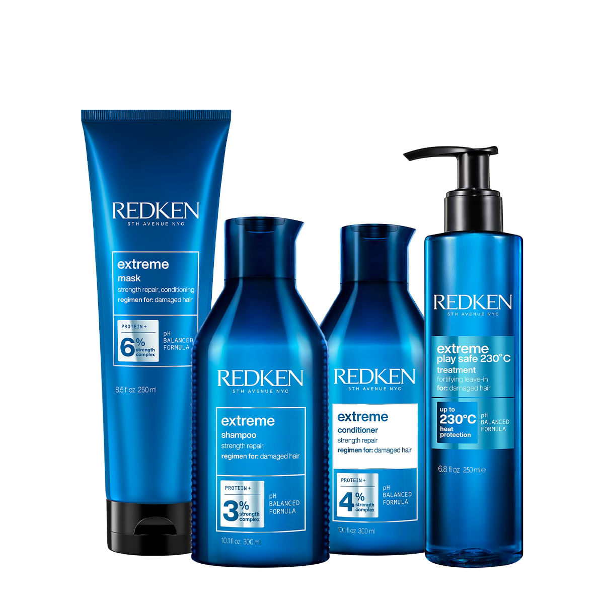 Encontraproduto.com.br - Kit Redken Extreme Home Care Leave-in (4 produtos)