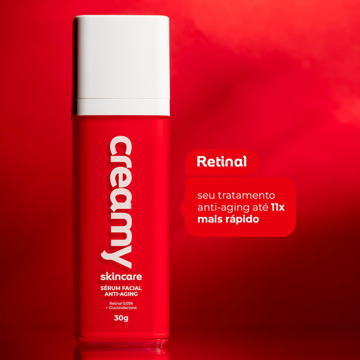 Encontraproduto.com.br - Kit Creamy Skincare Limpador Glicerinado Protetor Solar Retinal (4 produtos)