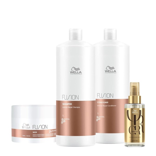 Encontraproduto.com.br - Kit Wella Professionals Fusion Reflections Salon Total 150 Oil (4 produtos)
