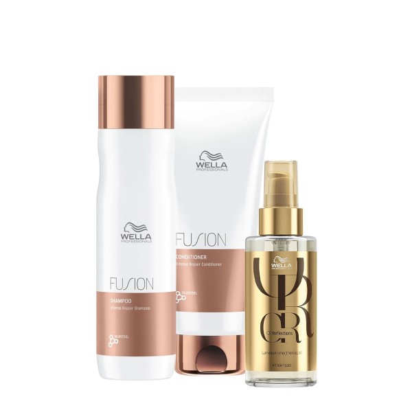 Encontraproduto.com.br - Kit Wella Professionals Fusion Reflections Duo Oil 100 (3 produtos)