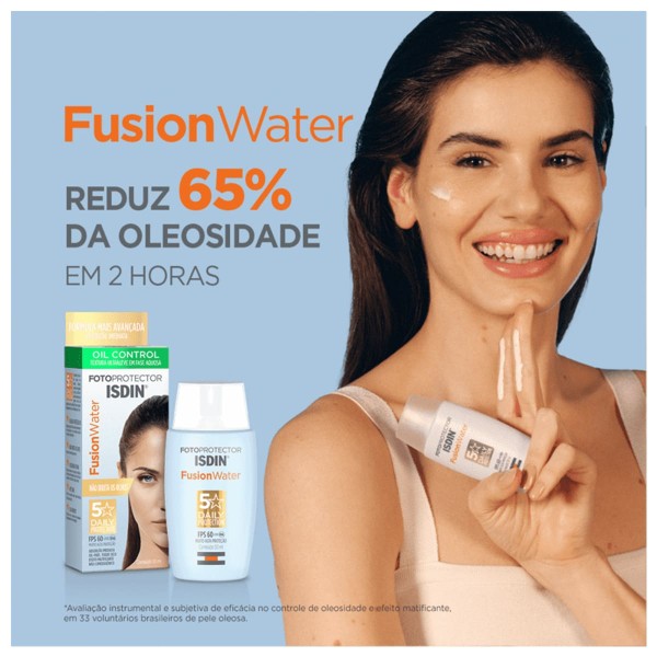 Encontraproduto.com.br - Kit ISDIN Brush Mineral Fotoprotector Fusion Water Protetor Solar (2 produtos)