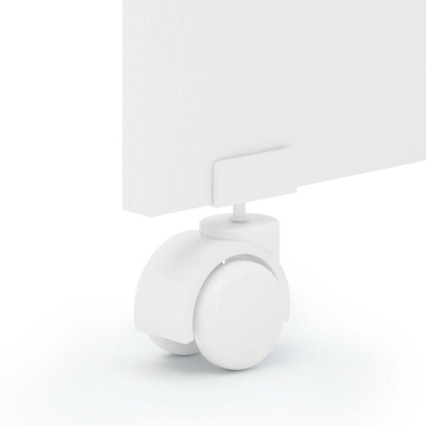 Encontraproduto.com.br - Berço De Bebê Doce Sonho Para Quarto De Bebê Com Rodízios Branco Carvalho Rústico
