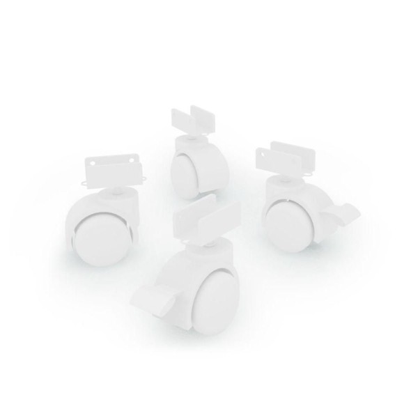 Encontraproduto.com.br - Berço De Bebê Doce Sonho Para Quarto De Bebê Com Rodízios Branco Carvalho Rústico