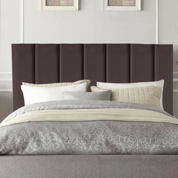 Encontraproduto.com.br - Cabeceira Estofada Cama Box Solteiro 90 Cm Maya Veludo E Frame marrom