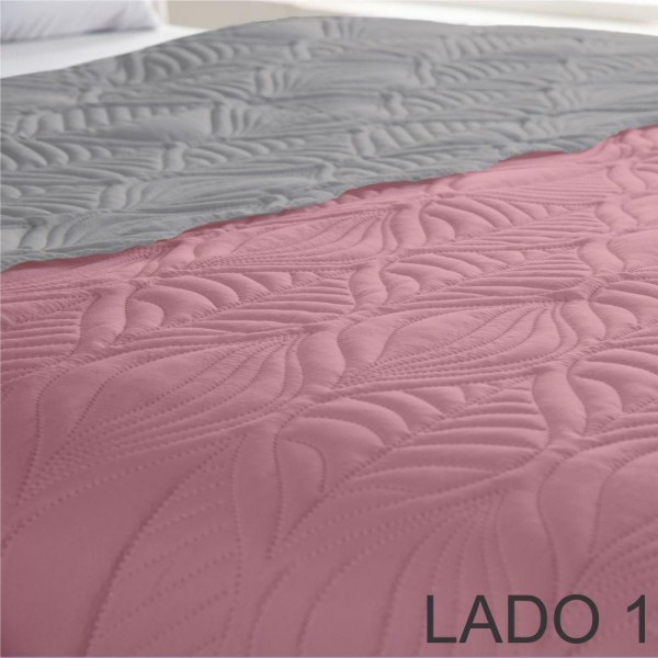 Encontraproduto.com.br - Cobre Leito Tropical Original Queen Dupla Face Barato - Rosê