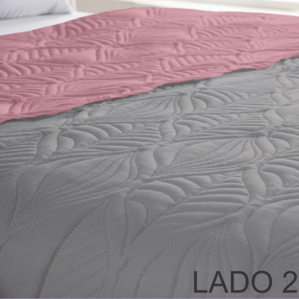 Encontraproduto.com.br - Cobre Leito Tropical Original Queen Dupla Face Barato - Rosê