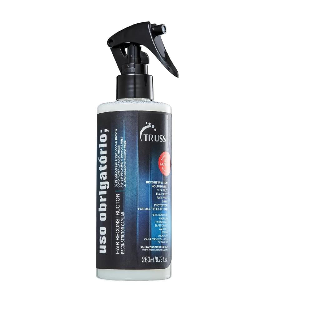 Encontraproduto.com.br - Kit Truss Curly - Shampoo Low-Poo 300ml + Condicionador 300ml + Leave-In Fix 250ml + Uso Obrigatório 260ml