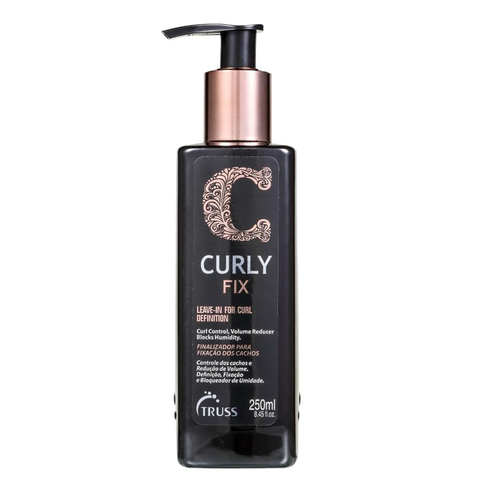 Encontraproduto.com.br - Kit Truss Curly - Shampoo Low-Poo 300ml + Condicionador 300ml + Leave-In Fix 250ml + Uso Obrigatório 260ml