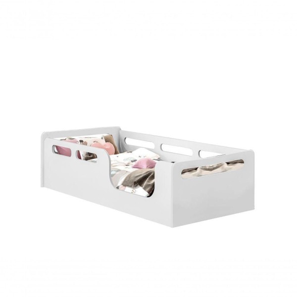 Encontraproduto.com.br - Cama Montessoriana Mdf Juvenil Branco Potente