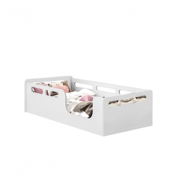 Encontraproduto.com.br - Cama Montessoriana Mdf Juvenil Branco Potente