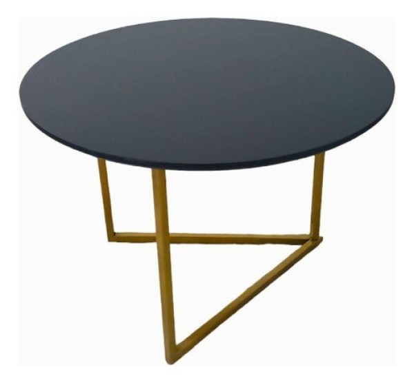 Encontraproduto.com.br - Mesa De Centro Jade Base De Aço Tampo Mdf Decorativa Moderna
