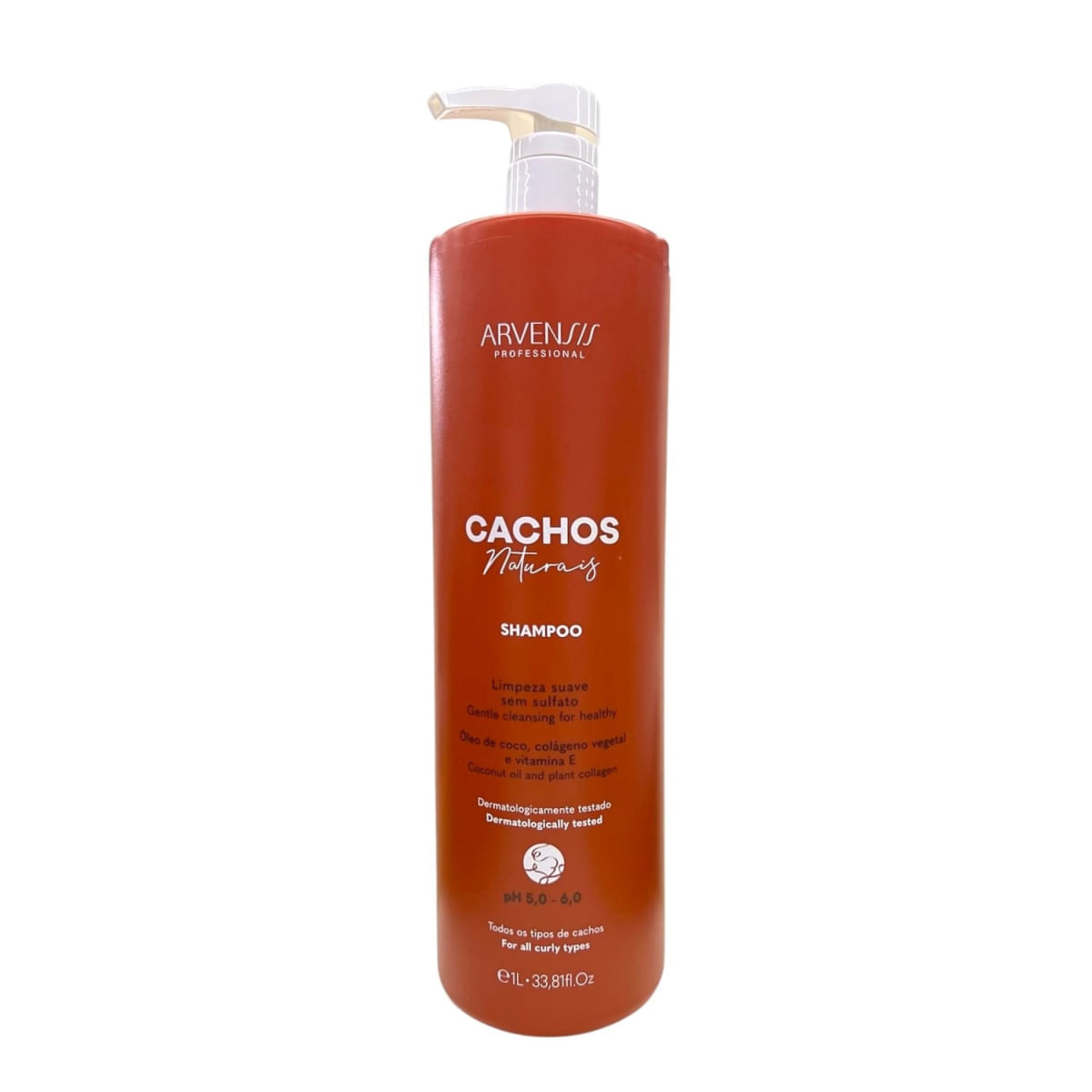 Kit Arvensis Professional Cachos Naturais - Shampoo 1L + Condicionador 1L + Máscara 500g + Geleia 500g