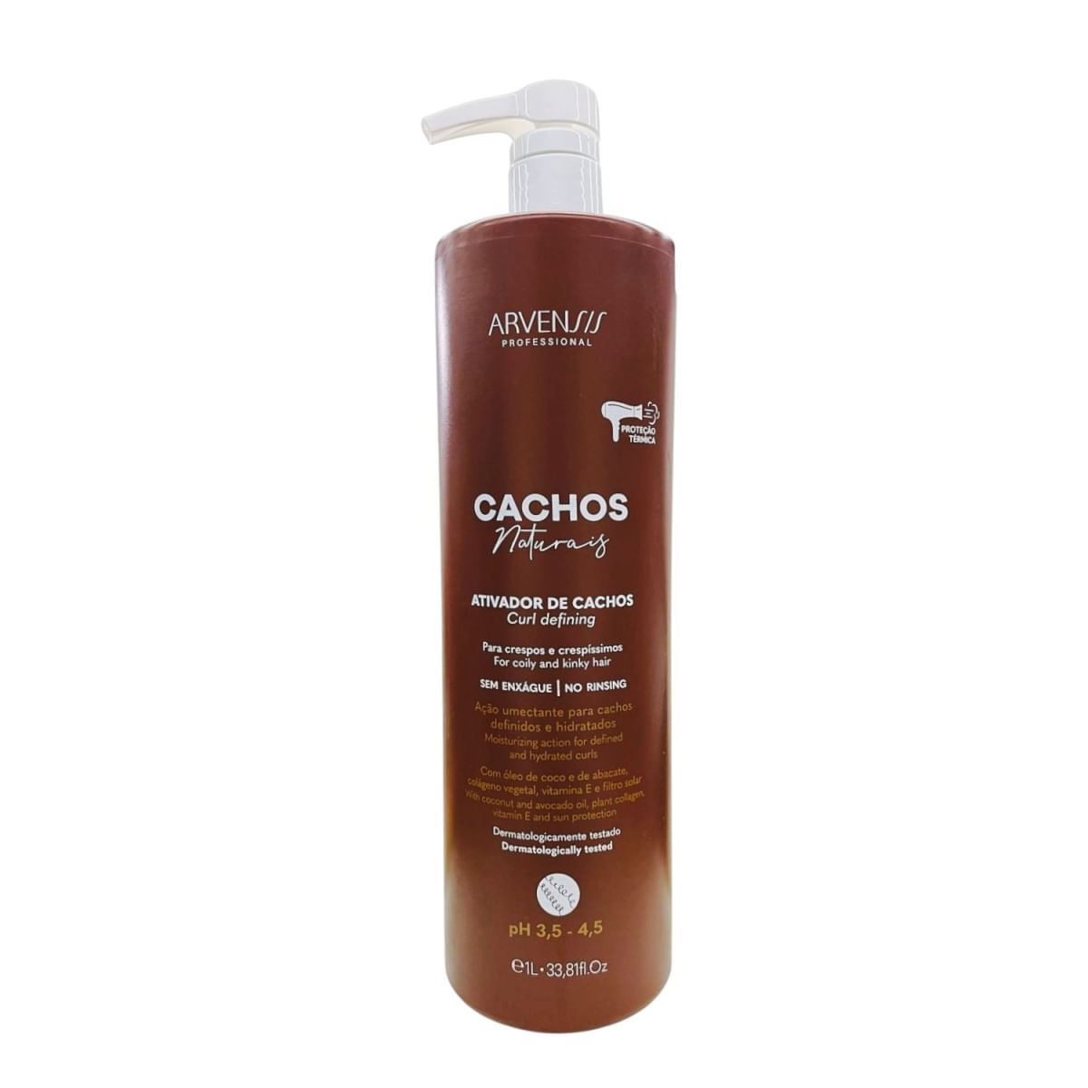 Arvensis Professional Cachos Naturais - Ativador De Cachos Crespos 1L + Geleia Ativadora 250g + Day After 250ml