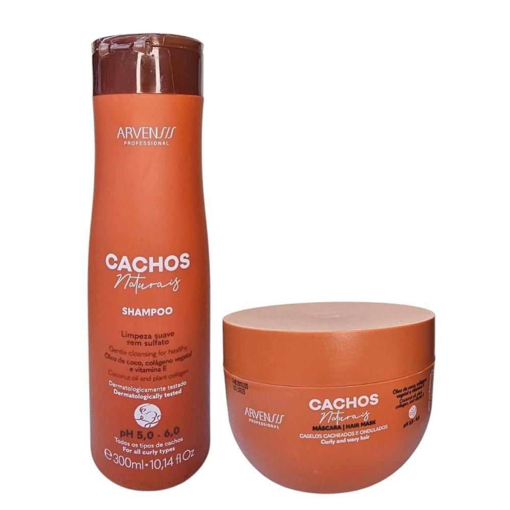 Kit Arvensis Professional Cachos Naturais - Shampoo 300ml + Máscara 250g