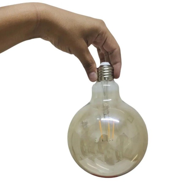 Encontraproduto.com.br - Lampada Multi Filamento Luz Led 380 Lm Kit 5 Uni Ballon Decoraçao Vintage Iluminaçao Segurança