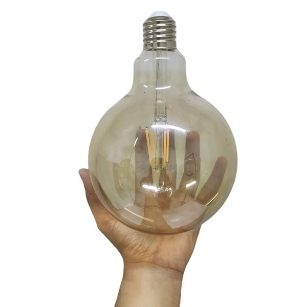 Encontraproduto.com.br - Lampada Ballon 38w Multi Filamento Kit 10 Uni Branco Quente Luz Led Retro Decoraçao Vintage