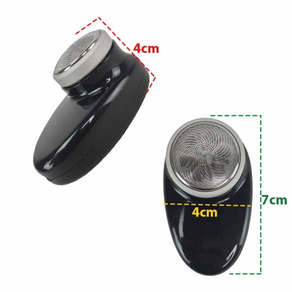 Encontraproduto.com.br - Barbeador Eletrico Shaver Aparador Pelos Shaver Sem Fio Portatil Usb Resistente Cavanhaque Barba