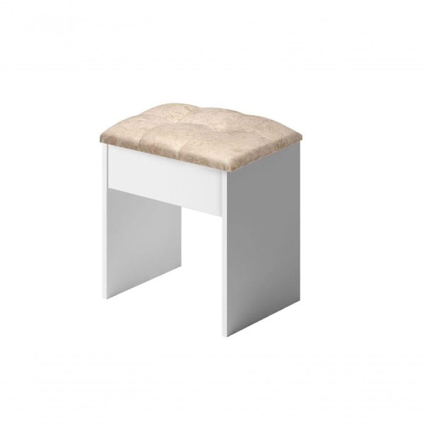 Encontraproduto.com.br - Kit Penteadeira E Banqueta Camarim Com Espelho 9 Gavetas Eloa Branco