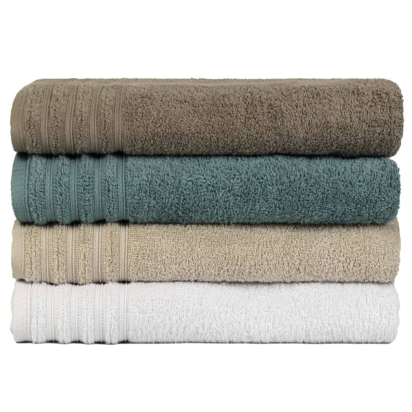 Encontraproduto.com.br - Kit 4 Toalha De Rosto Grande Fio Penteado 100% Algodão - Twist - Ferrugem