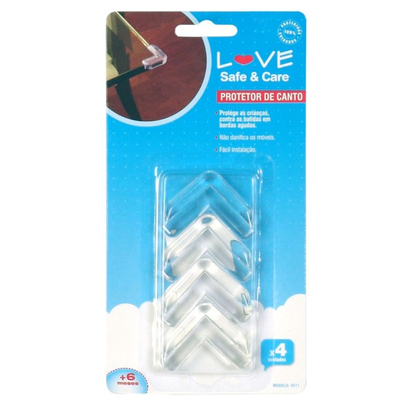 Encontraproduto.com.br - Protetor de Canto para Mesa de Vidro - Love