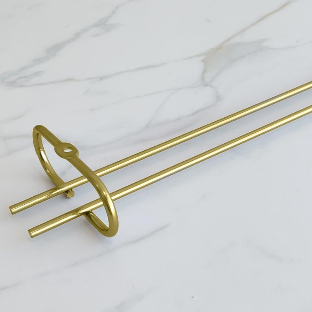Encontraproduto.com.br - Conjunto 3 Organizadores Porta Taças 42cm Suportes Suspensos Para Taças Dourado