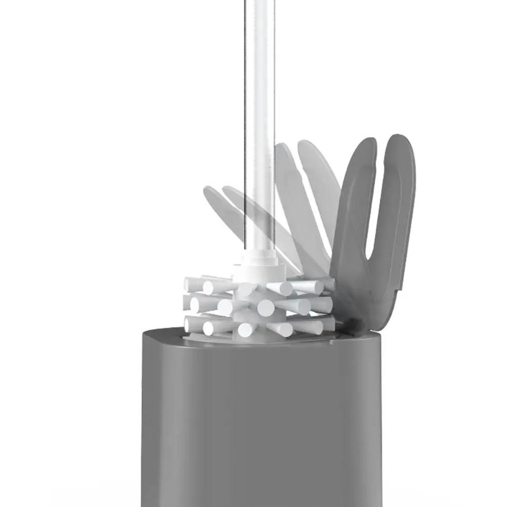 Encontraproduto.com.br - Conjunto 2 Escovas Sanitárias Com Suportes Para Banheiro Lavabo Polipropileno Dual Ou Chumbo