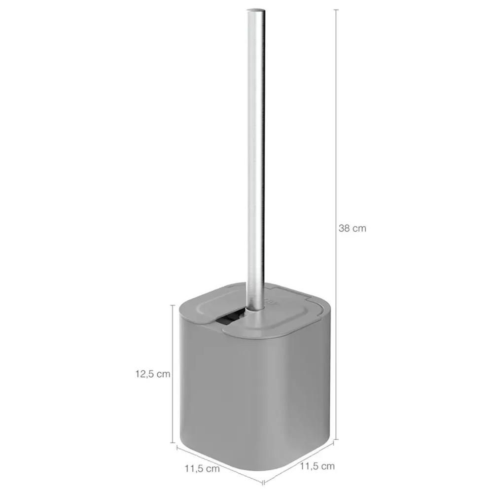 Encontraproduto.com.br - Conjunto 2 Escovas Sanitárias Com Suportes Para Banheiro Lavabo Polipropileno Dual Ou Chumbo