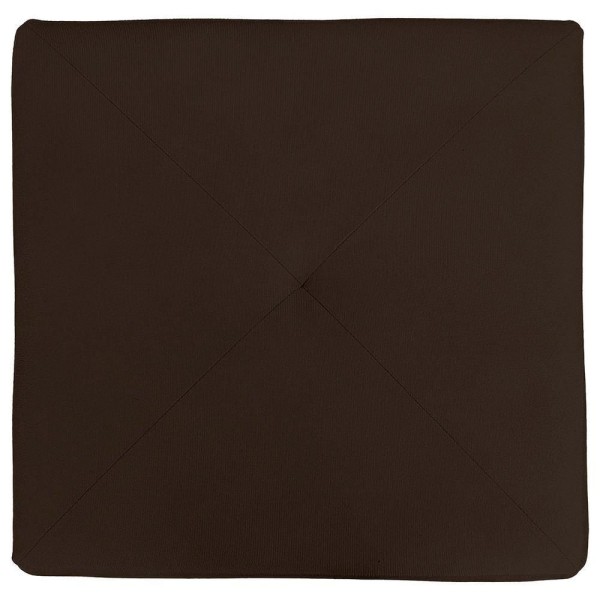 Encontraproduto.com.br - Puff Retangular Elo Para Sala e Quarto Suede Marrom