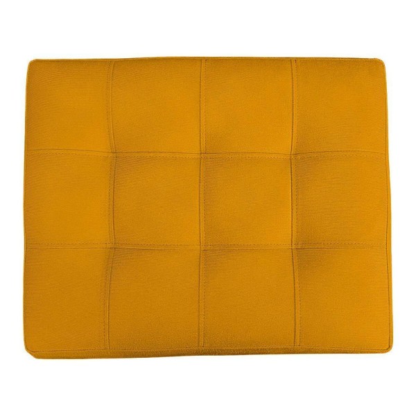 Encontraproduto.com.br - Puff Retangular New Para Sala e Quarto Suede Amarelo