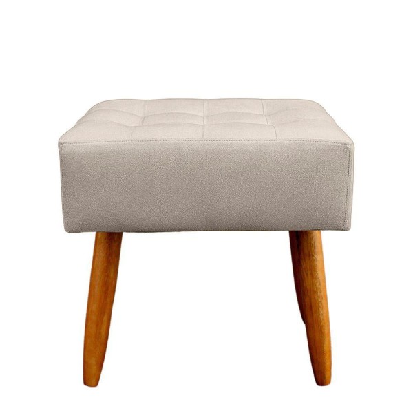 Encontraproduto.com.br - Puff Retangular New Para Sala e Quarto Suede Bege