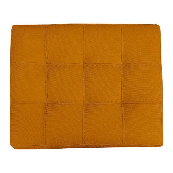 Encontraproduto.com.br - Puff Retangular New Para Sala e Quarto Suede Mostarda
