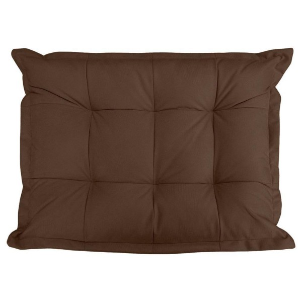 Encontraproduto.com.br - Puff Opala Retangular Para Sala e Quarto Suede Capuccino