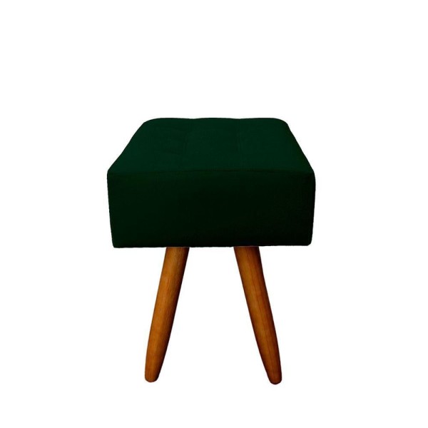 Encontraproduto.com.br - Puff Retangular New Para Sala e Quarto Suede Verde