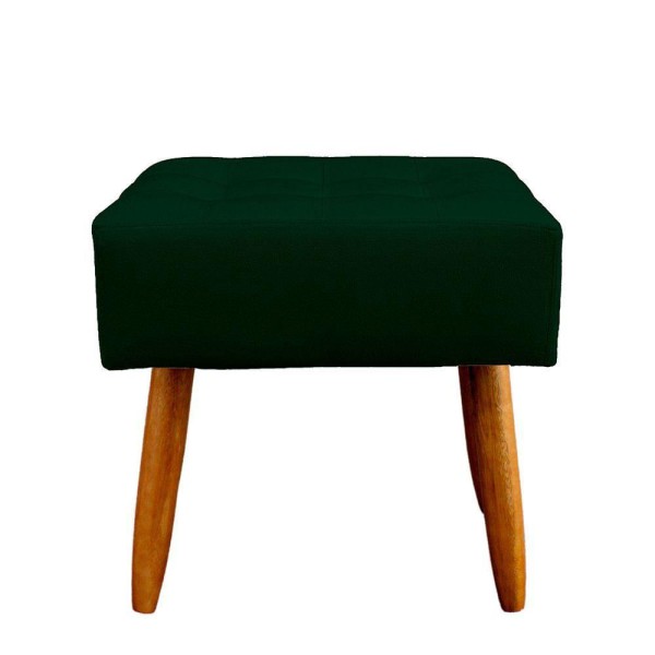 Encontraproduto.com.br - Puff Retangular New Para Sala e Quarto Suede Verde